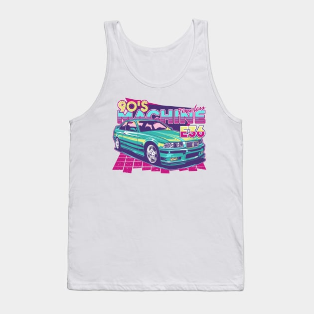 M3 E36 Timeless Machine Tank Top by idrdesign